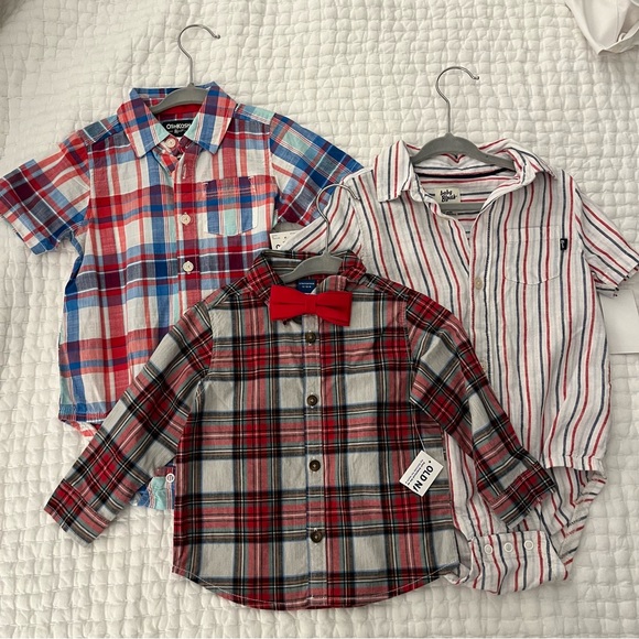 OshKosh B'gosh Other - 3-Pack NWT Button-up Toddler Shirts (Various sizes 12-24 M)